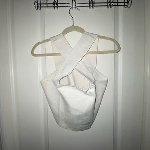 Babaton Cross Neck Crop Top